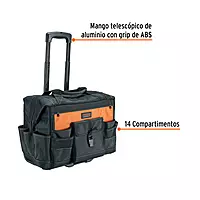 Maleta portaherramientas con ruedas, Truper Expert, 101902 - MALE-22R