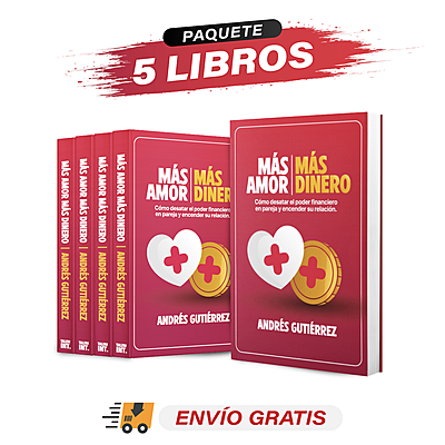 Paquete de 5 libros Más Amor Más Dinero