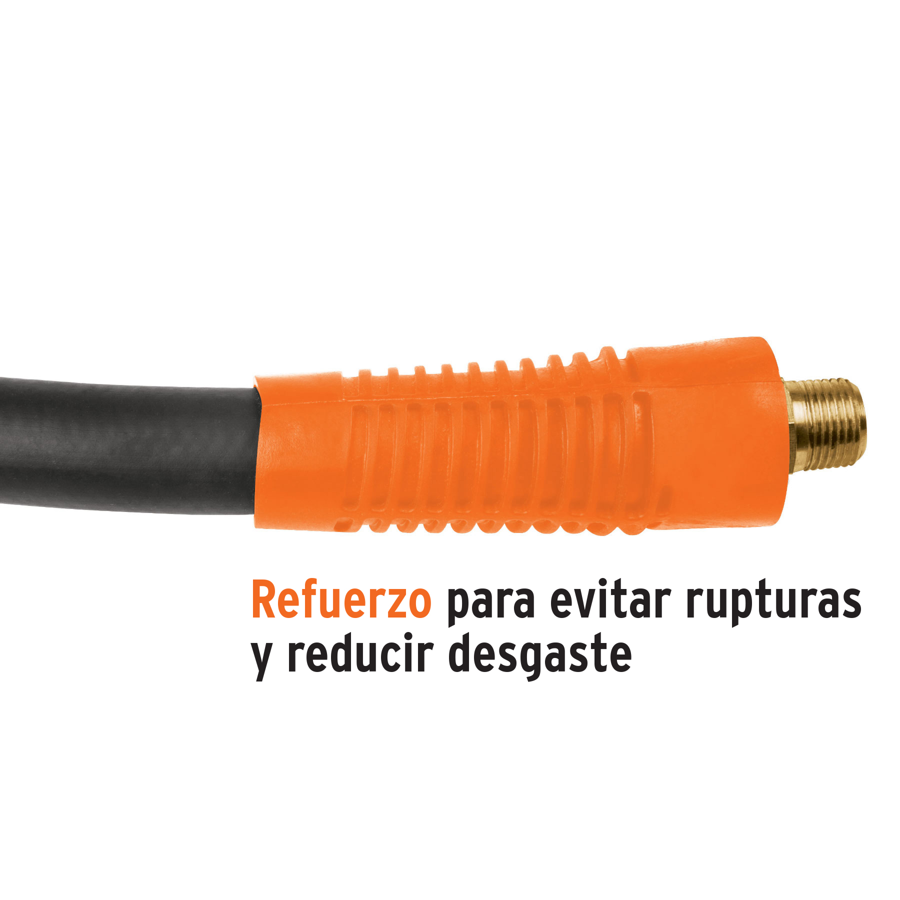 Rollo de 10 m de manguera 1/2' de hule para compresor - MAN-AP-10-1/2 / 17085