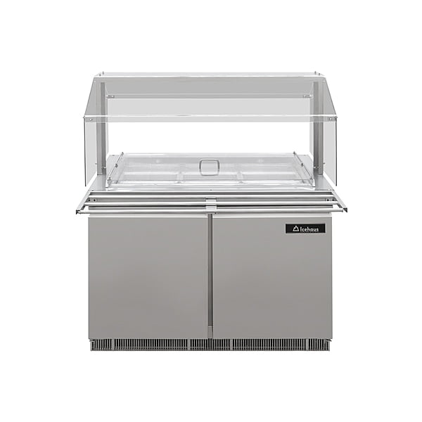 Mesa de autoservicio refrigerada 120 cm con accesorio