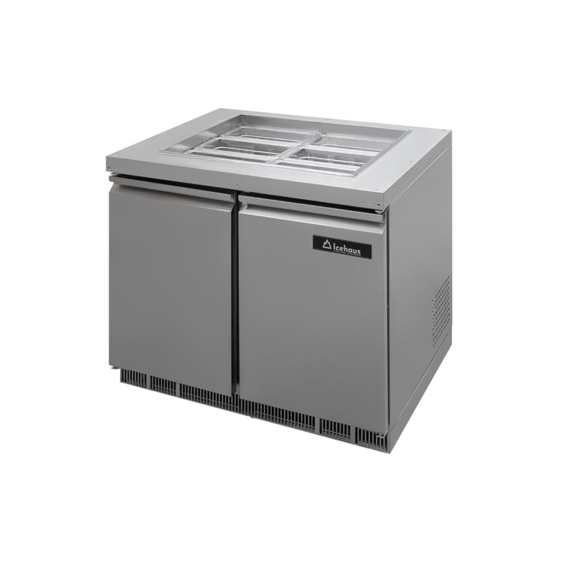 Mesa de autoservicio refrigerada 90 cm con accesorio