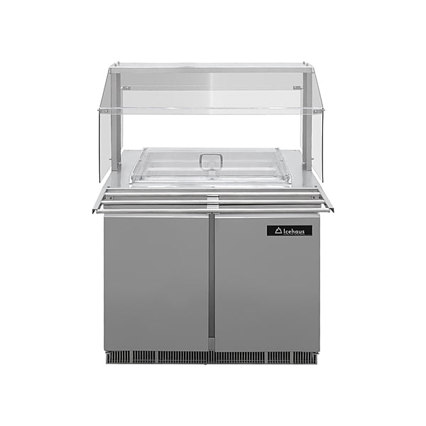 Mesa de autoservicio refrigerada 90 cm con accesorio