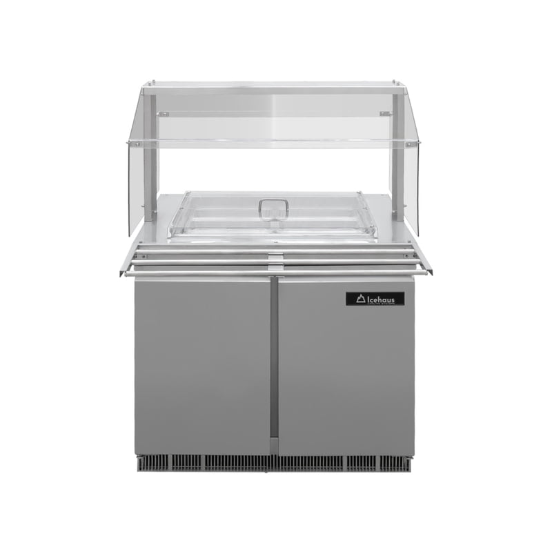 Mesa de autoservicio refrigerada 90 cm con accesorio