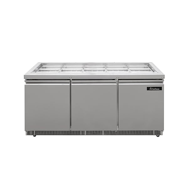 Mesa de autoservicio refrigerada 180 cm con accesorio