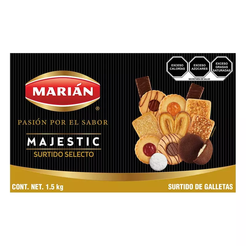 MARIAN MAJESTIC SURTIDO SELECTO DE GALLETAS 1.5 KG