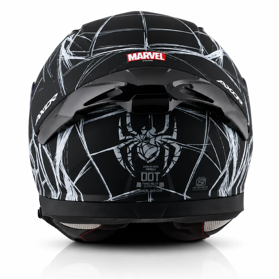 AXOR APEX MARVEL SPIDERMAN DULL BLACK WHITE (XL)
