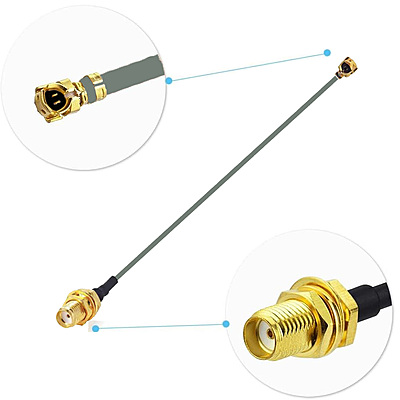 Waterproof Active GPS Antenna: Adhesive+Magnetic Mount w/ 3m SMA Male Cable & 15cm Pigtail for Trackers, IoT, 4G Routers (-40°C~65°C)