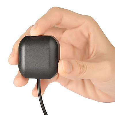 Waterproof Active GPS Antenna: Adhesive+Magnetic Mount w/ 3m SMA Male Cable & 15cm Pigtail for Trackers, IoT, 4G Routers (-40°C~65°C)