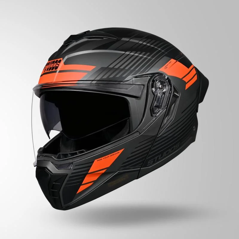 STUDDS TROOPER TRAIL MATT BLACK GREY/ORANGE L