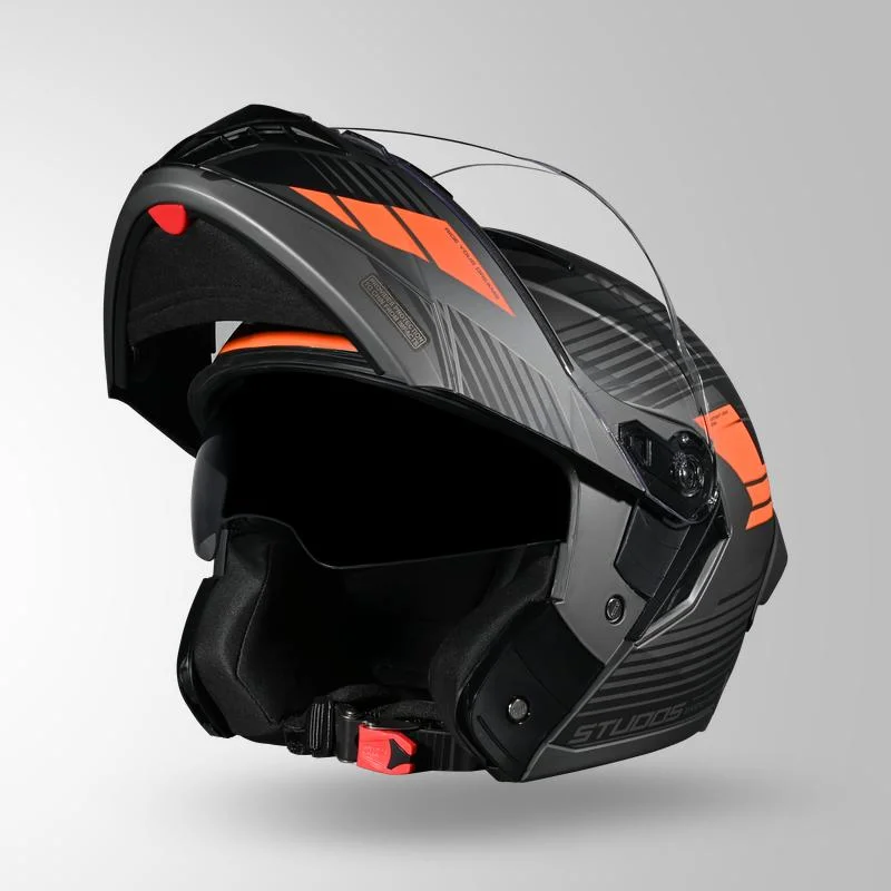 STUDDS TROOPER TRAIL MATT BLACK GREY/ORANGE L STUDDS TROOPER TRAIL MATT BLACK GREY/ORANGE L