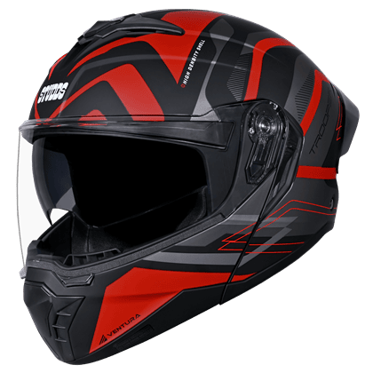 STUDDS TROOPER D3 BLACK N2 RED L