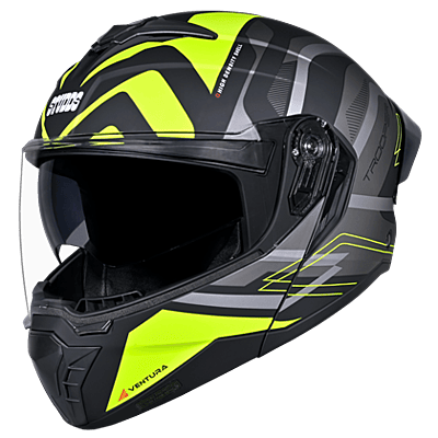 STUDDS TROOPER D3 MATT BLACK N5 YELLOW XL