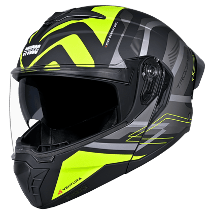 STUDDS TROOPER D3 MATT BLACK N5 YELLOW XL
