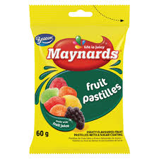 MAYNARDS MINI FRUIT PASTILLES 24X60G