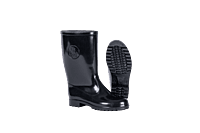 Marina Black Black Gumboot