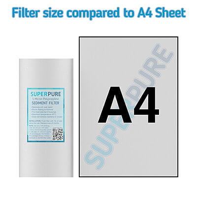 SUPERPURE 10 inch Big Blue Melt Blown Sediment Filter - 10 Micron SUPERPURE 10 inch Big Blue Melt Blown Sediment Filter - 10 Micron