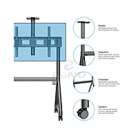 Mobile TV Stand up to 120" Screens MODEL MC-R12 | BRACKETS