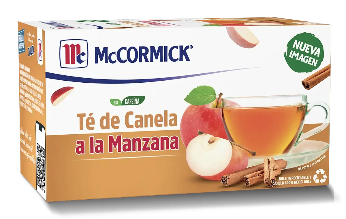 MCCORMICK TE CANELA MANZANA 25 PZAS DE 1.4 G