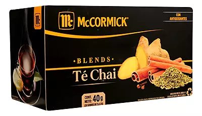 MCCORMICK TE CHAI 20 PZAS DE 2 G