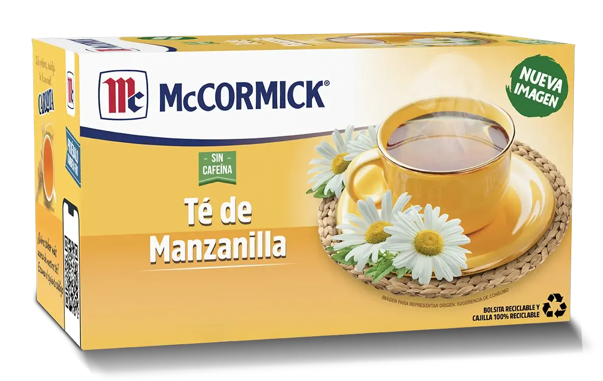 MCCORMICK TE MANZANILLA 25 PZAS DE 1.2 G