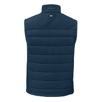 Cutter & Buck - Men's Evoke Hybrid Softshell Recycled Full Zip Vest - Navy