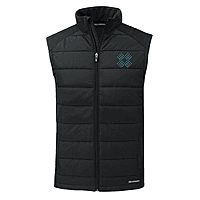 Cutter & Buck - Men's Evoke Hybrid Softshell Recycled Full Zip Vest - Black