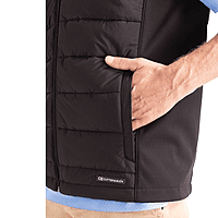 Cutter & Buck - Men's Evoke Hybrid Softshell Recycled Full Zip Vest - Black