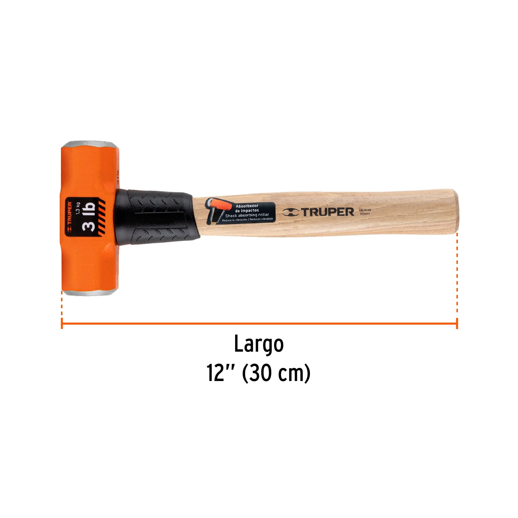 marro-octagonal-3-lb-mango-de-madera-12-truper-md-3m-16507