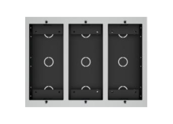 MD06/MD12 in wall box(three module)