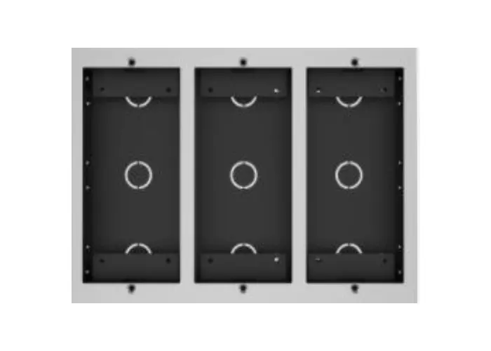 MD06/MD12 in wall box(three module)