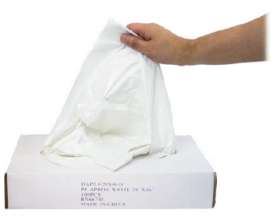 MANDIL DESECHABLE 28'' X 46'' CAL 2.0 C/500 PZAS