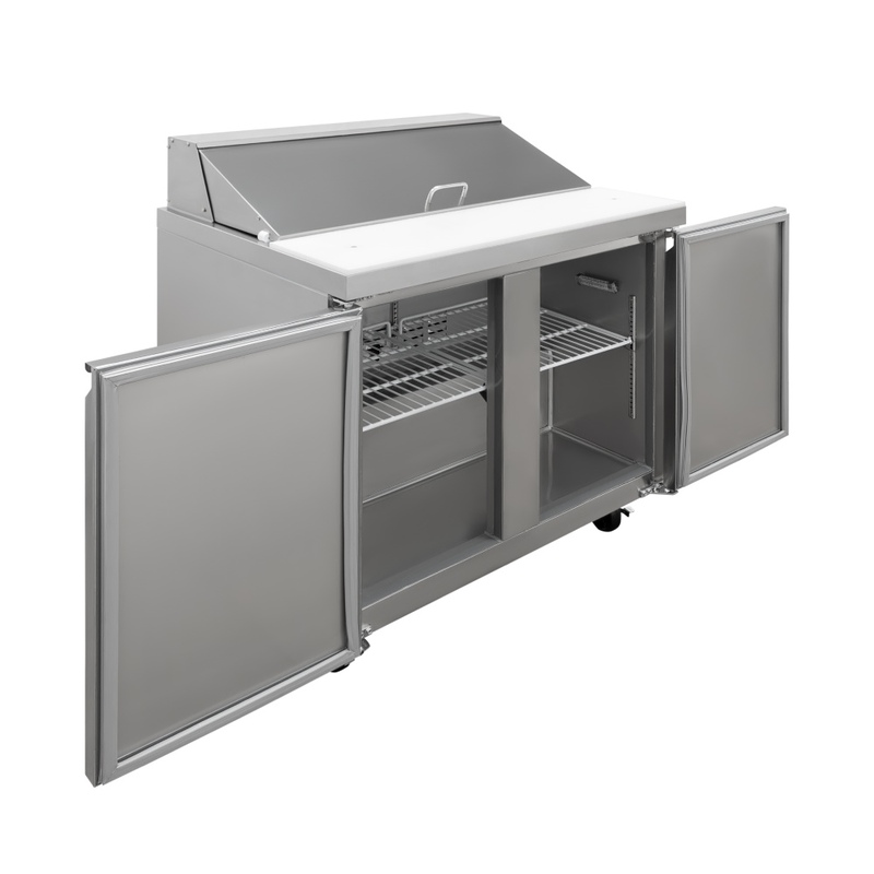 Mesa para ensalada de 2 puertas 9.1 ft3