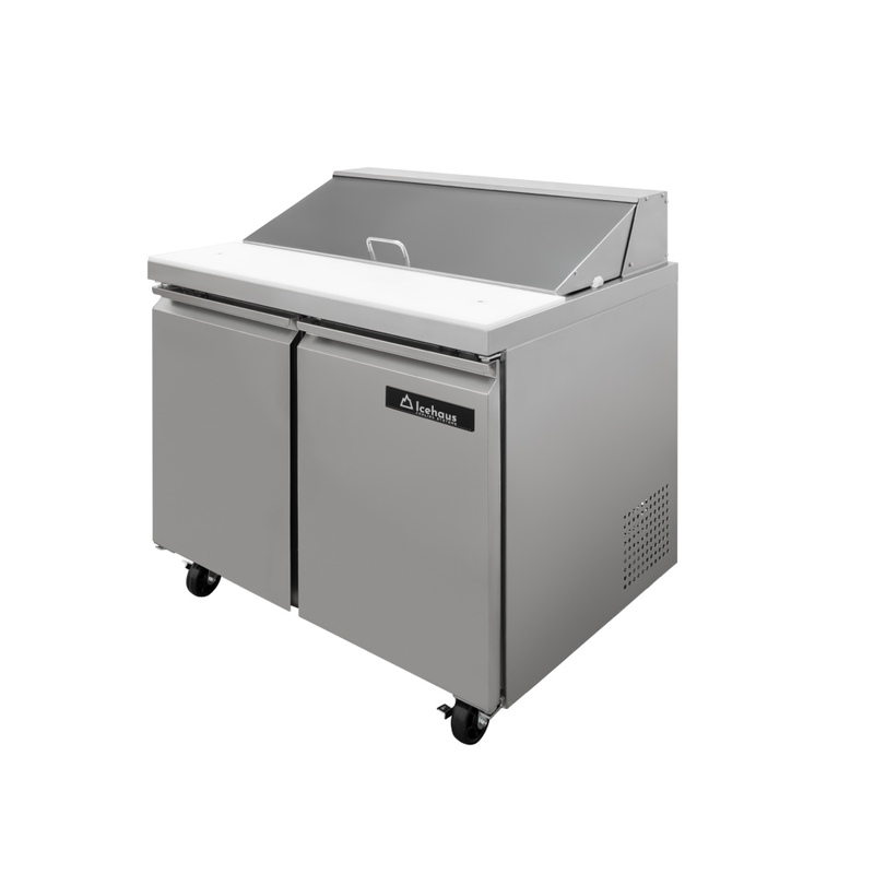 Mesa para ensalada de 2 puertas 9.1 ft3