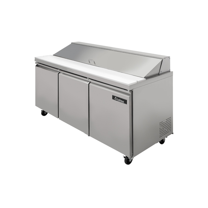 Mesa para ensalada 3 puertas ME-3P-SS-01