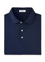 Peter Millar - Men's Solid Performance Polo Self Collar - Navy Peter Millar - Men's Solid Performance Polo Self Collar - Navy