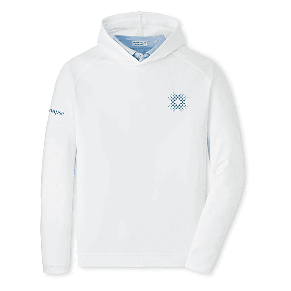 Peter Millar - Men's Pine Performance Hoodie - White Peter Millar - Men's Pine Performance Hoodie - White