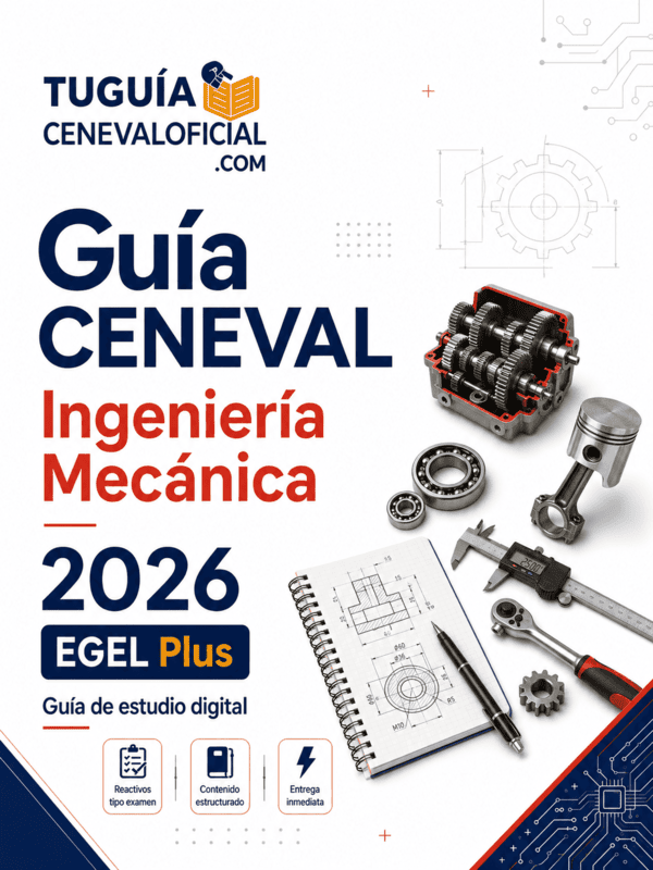 Guía CENEVAL Ingeniería Mecánica 2026