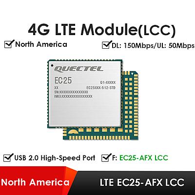 Quectel EC25 Series Mini PCIe & LCC 4G LTE Cat 4 Modules | Industrial IoT/M2M Cellular Modems
