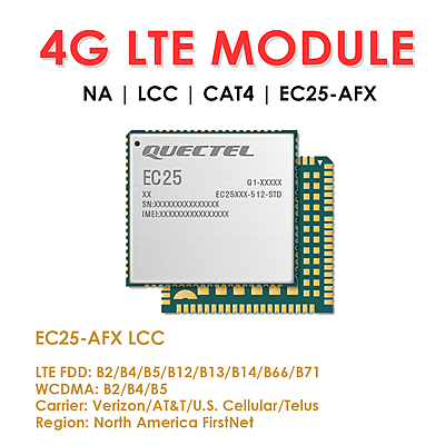 Quectel EC25 Series Mini PCIe & LCC 4G LTE Cat 4 Modules | Industrial IoT/M2M Cellular Modems