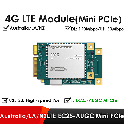 Quectel EC25 Series Mini PCIe & LCC 4G LTE Cat 4 Modules | Industrial IoT/M2M Cellular Modems