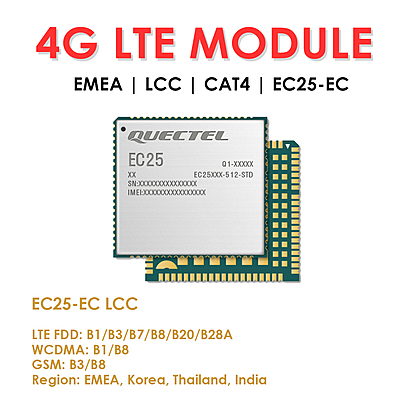 Quectel EC25 Series Mini PCIe & LCC 4G LTE Cat 4 Modules | Industrial IoT/M2M Cellular Modems