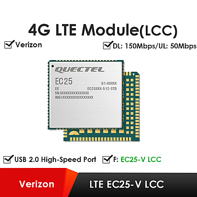Quectel EC25 Series Mini PCIe & LCC 4G LTE Cat 4 Modules | Industrial IoT/M2M Cellular Modems