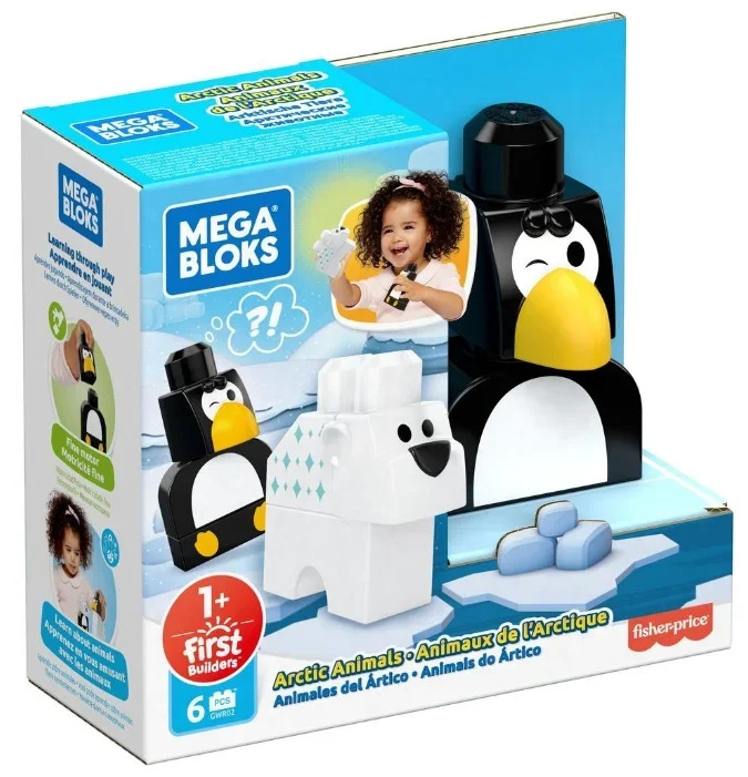 MEGA Bloks Arctic Animals Playset - 6Pcs