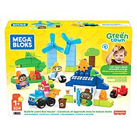 MEGA Bloks Green Town Build & Learn Eco House Playset - 92pcs