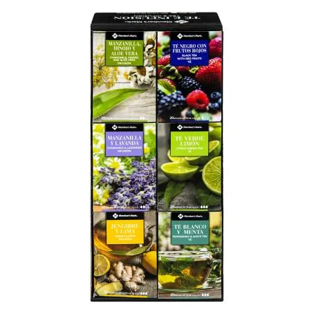 MEMBERS MARK TE SURTIDO 120 PZAS DE 2 G