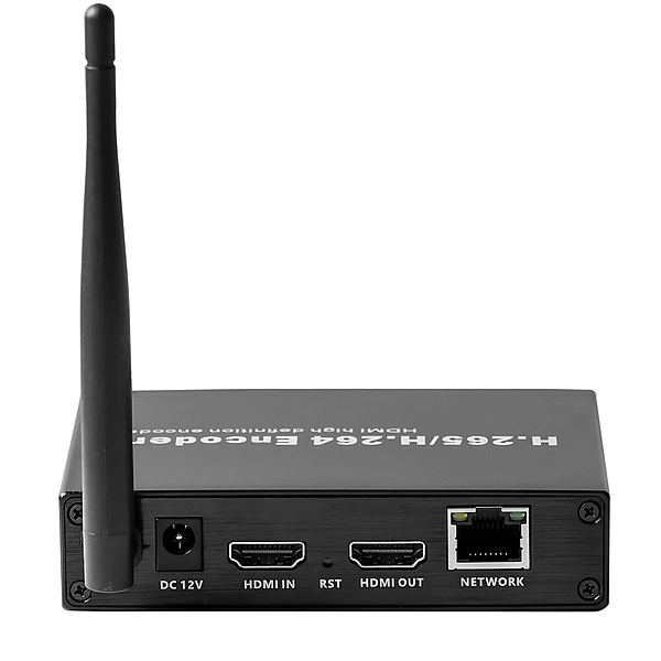 H.265 1080P@60FPS WiFi HDMI Encoder w/Loopout & USB | Wireless RTMP/RTSP/SRT for Events, Surveillance & Live Streaming