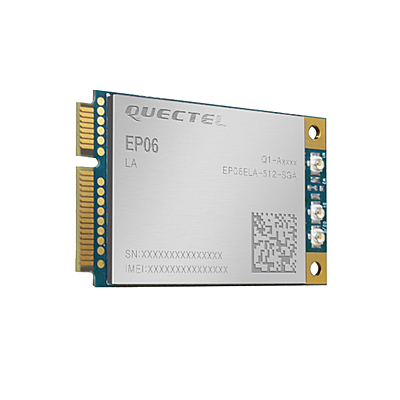 EP06 Series 4G LTE Cat 6 Mini PCIe Module | EP06-A/EP06-E 300 Mbps Industrial Wireless Modem for IoT & M2M Applications