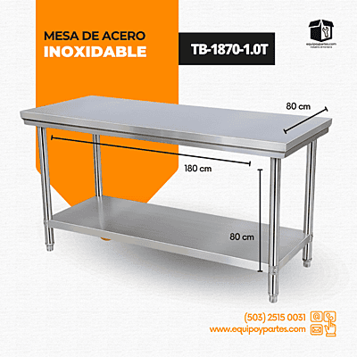 TB-1870-1.0T MESA DE TRABAJO DE ACERO TB-1870 TB-1870-1.0T MESA DE TRABAJO DE ACERO TB-1870