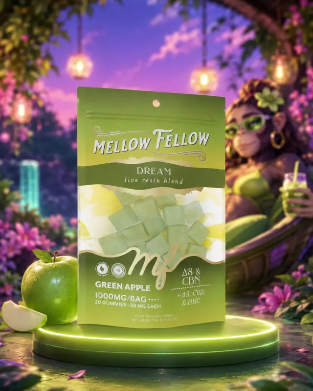 MF GUMMIES 2PZ APPLE GREEN 50MG