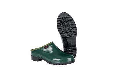 Marina Green Black Slip-on Clog